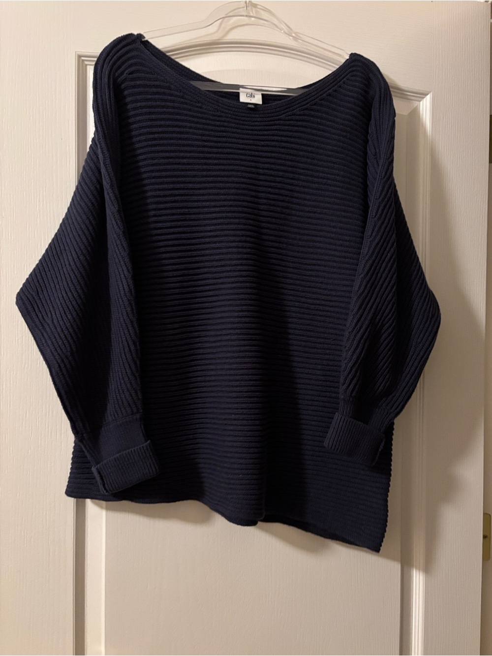 CAbi Trident Swing Sweater in Navy Blue size L - Picture 4 of 5